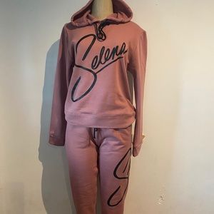 Women Selena Rust Pink Hoodie and Pants 2-piece